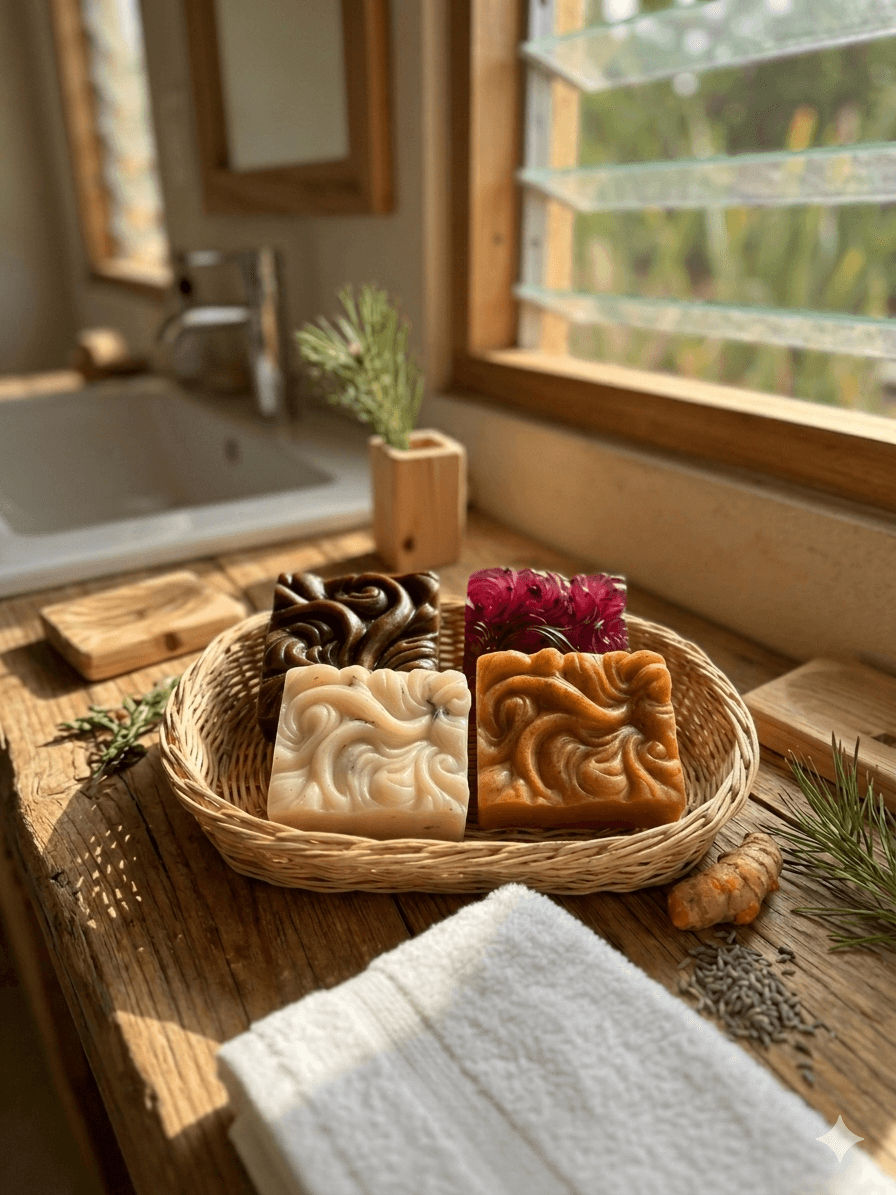 Colección de jabones artesanales hecho en costa rica Seda