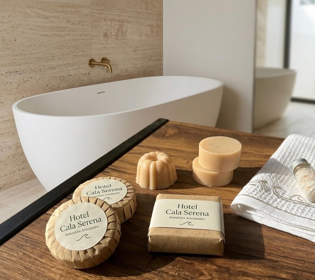 Amenidades para hoteles — jabones artesanales Amor Botánico