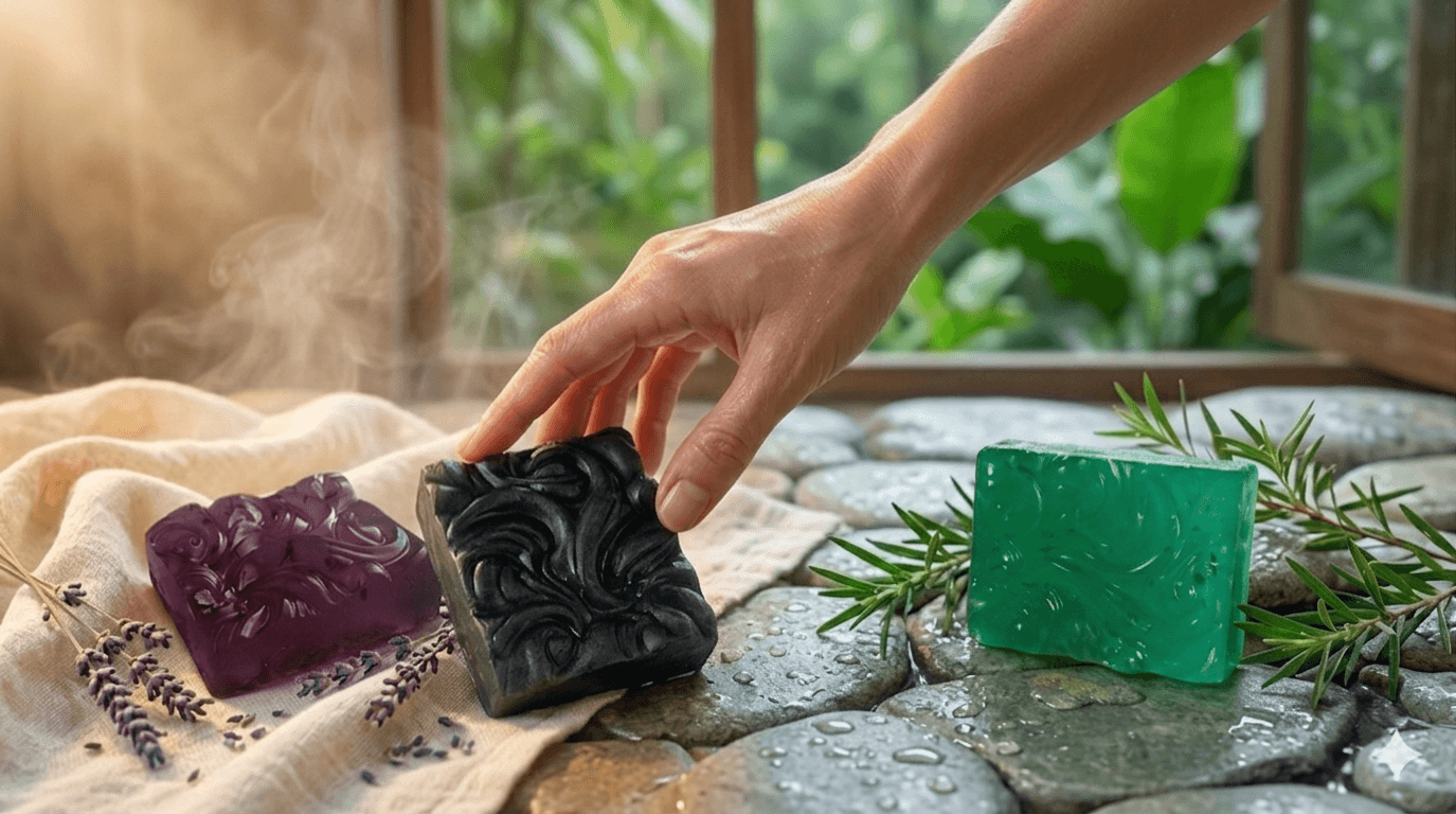 ¿Agua fría o tibia? Cómo potenciar tu momento de bienestar según el jabón artesanal que elijas.